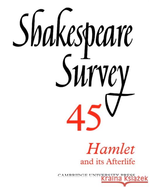 Shakespeare Survey Stanley Wells Jonathan Bate Michael Dobson 9780521523844 Cambridge University Press