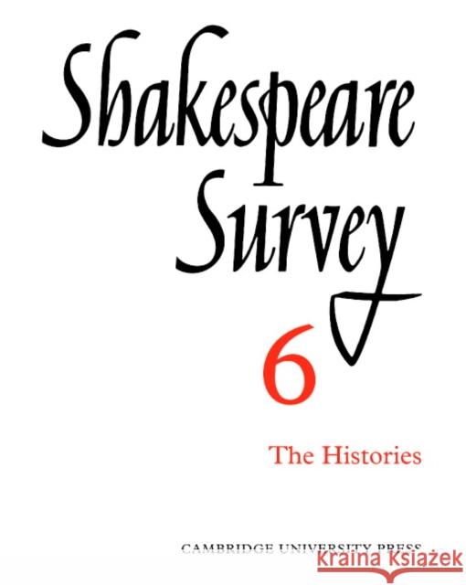 Shakespeare Survey Allardyce Nicoll Jonathan Bate Michael Dobson 9780521523912 Cambridge University Press