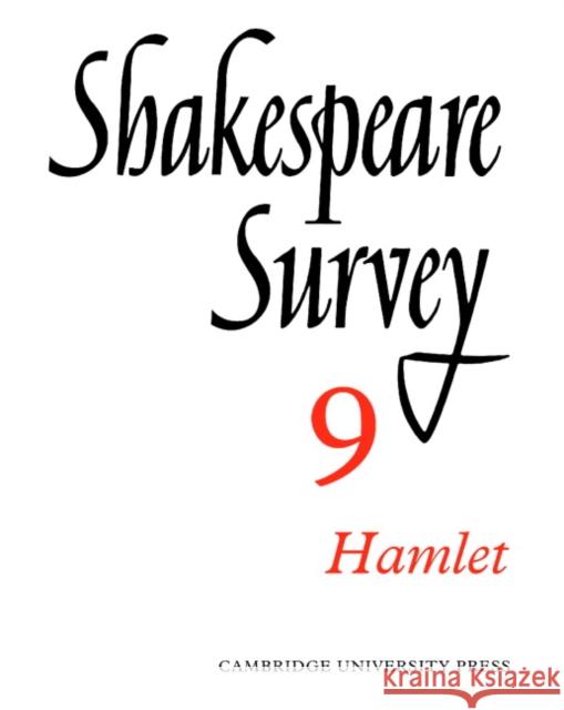 Shakespeare Survey Allardyce Nicoll Jonathan Bate Michael Dobson 9780521523943 Cambridge University Press