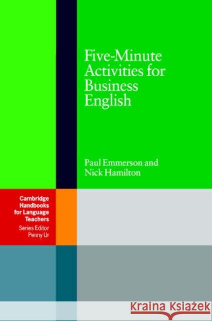 Five-Minute Activities for Business English Paul Emmerson 9780521547413