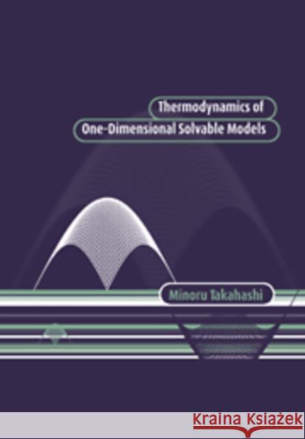 Thermodynamics of One-Dimensional Solvable Models Minoru Takahashi 9780521551434 CAMBRIDGE UNIVERSITY PRESS