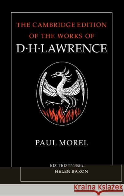 Paul Morel D. H. Lawrence 9780521560092 CAMBRIDGE UNIVERSITY PRESS