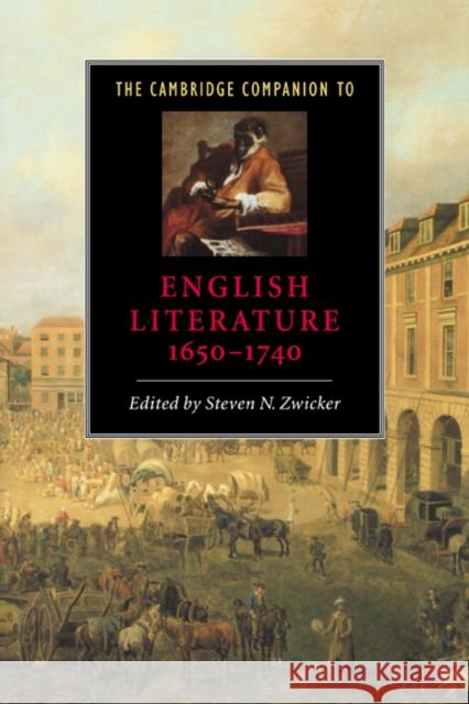 The Cambridge Companion to English Literature, 1650-1740 Steven N. Zwicker Jessica Munns John Spurr 9780521564885 Cambridge University Press
