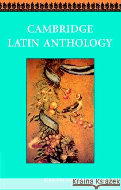 Cambridge Latin Anthology Ashley Carter 9780521578776