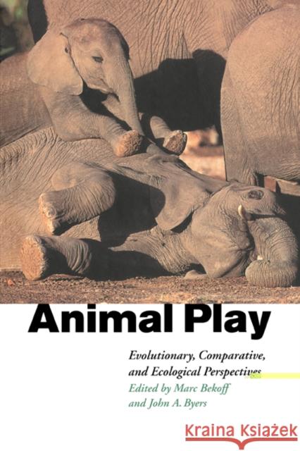 Animal Play: Evolutionary, Comparative and Ecological Perspectives Bekoff, Marc 9780521586566 Cambridge University Press