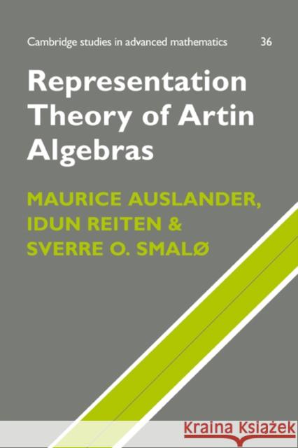 Representation Theory of Artin Algebras Maurice Auslander B. Bollobas W. Fulton 9780521599238