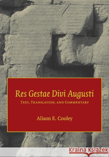 Res Gestae Divi Augusti Augustus 9780521601283