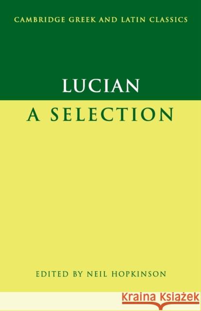 Lucian Lucian 9780521603041 Cambridge University Press