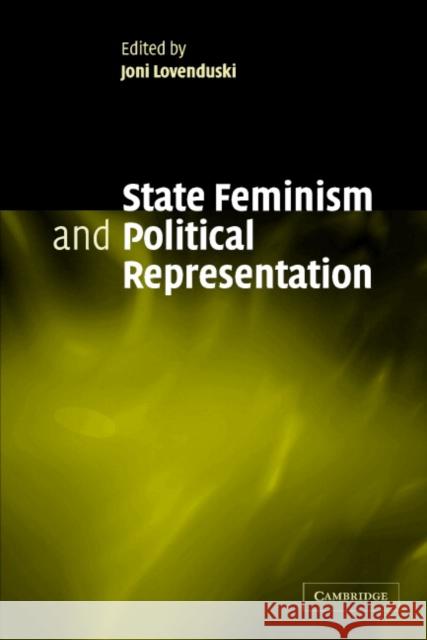 State Feminism and Political Representation Joni Lovenduski Claudie Baudino Marila Guadagnini 9780521617642