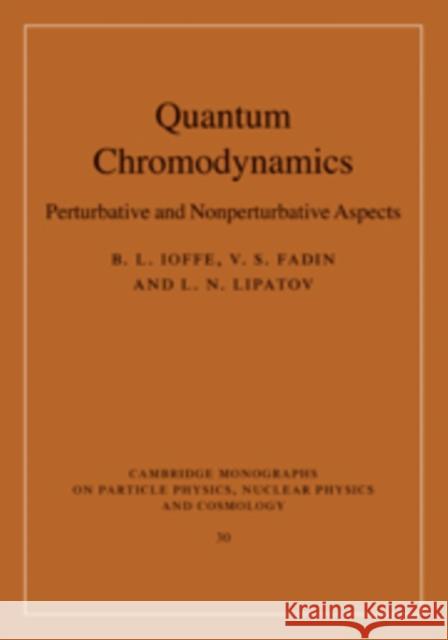 Quantum Chromodynamics: Perturbative and Nonperturbative Aspects Ioffe, B. L. 9780521631488 0