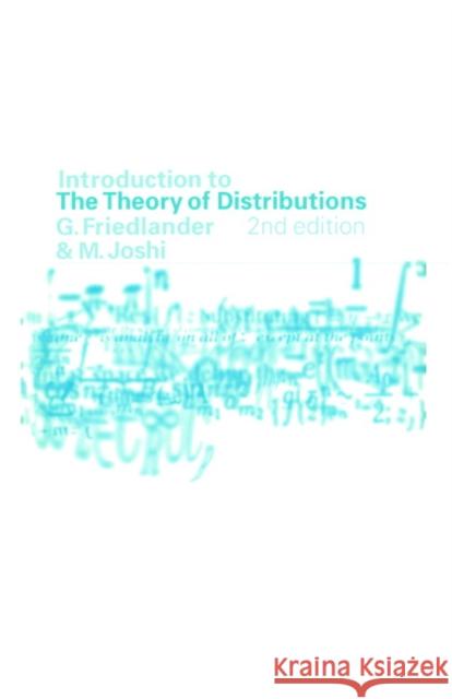 Introduction to the Theory of Distributions F. G. Friedlander 9780521640152 CAMBRIDGE UNIVERSITY PRESS