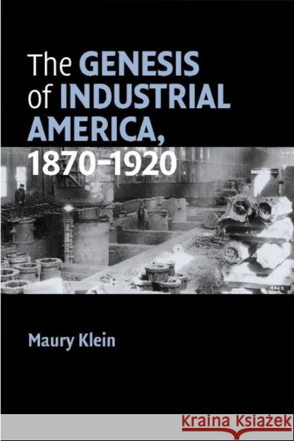 The Genesis of Industrial America, 1870-1920 Maury Klein 9780521677097 Cambridge University Press