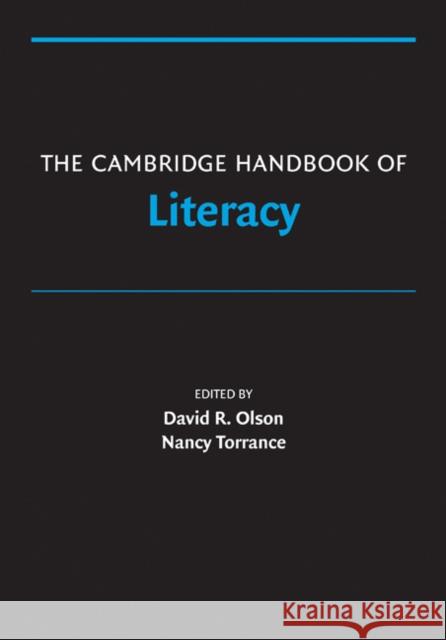 The Cambridge Handbook of Literacy Nancy Torrance David R. Olson 9780521680523 Cambridge University Press