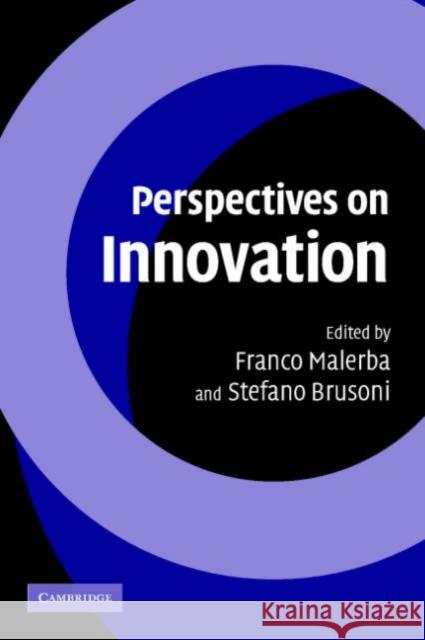 Perspectives on Innovation Franco Malerba Stefano Brusoni 9780521685610 Cambridge University Press