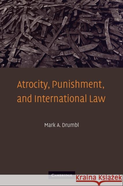 Atrocity, Punishment, and International Law Mark A Drumbl 9780521691383
