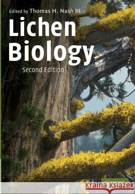Lichen Biology Thomas Nash 9780521692168 0