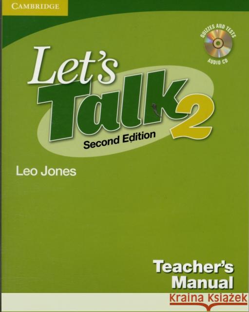 Let's Talk Level 2 Teacher's Manual 2 with Audio CD [With CD] Jones, Leo 9780521692854 Cambridge University Press
