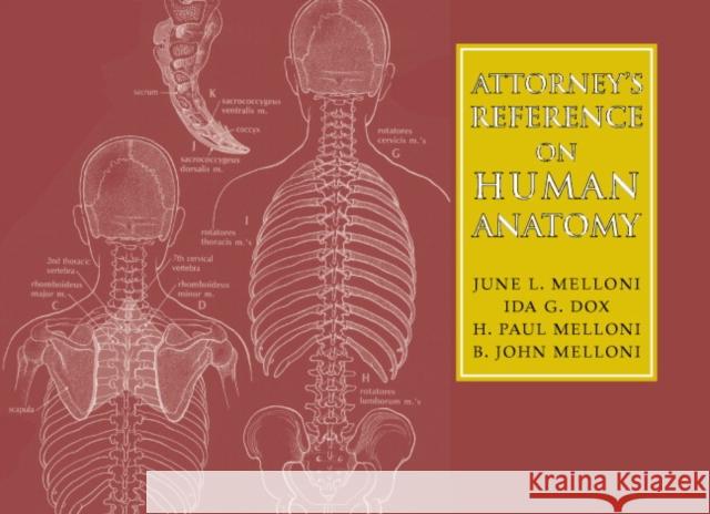 Attorney's Reference on Human Anatomy June L Melloni 9780521696081 0