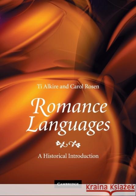 Romance Languages Alkire, Ti 9780521717847