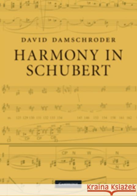 Harmony in Schubert David Damschroder 9780521764636 Cambridge University Press