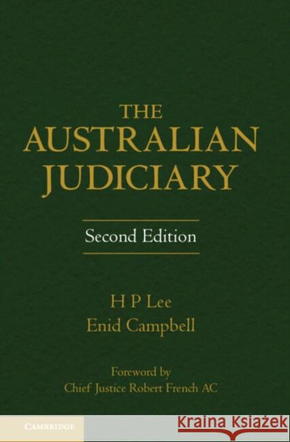 The Australian Judiciary Enid Campbell 9780521769167 0