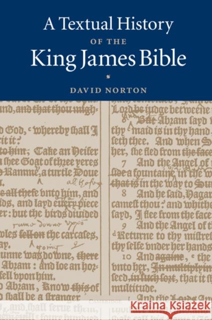 A Textual History of the King James Bible David Norton 9780521771009 Cambridge University Press