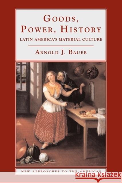 Goods, Power, History: Latin America's Material Culture Bauer, Arnold J. 9780521777025 Cambridge University Press