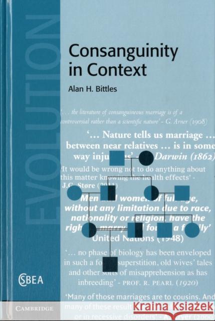 Consanguinity in Context Alan H Bittles 9780521781862 0