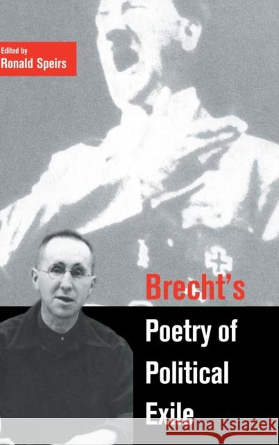 Brecht's Poetry of Political Exile  9780521782159 CAMBRIDGE UNIVERSITY PRESS
