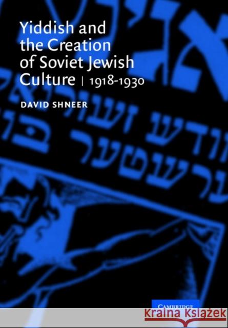 Yiddish and the Creation of Soviet Jewish Culture Shneer, David 9780521826303