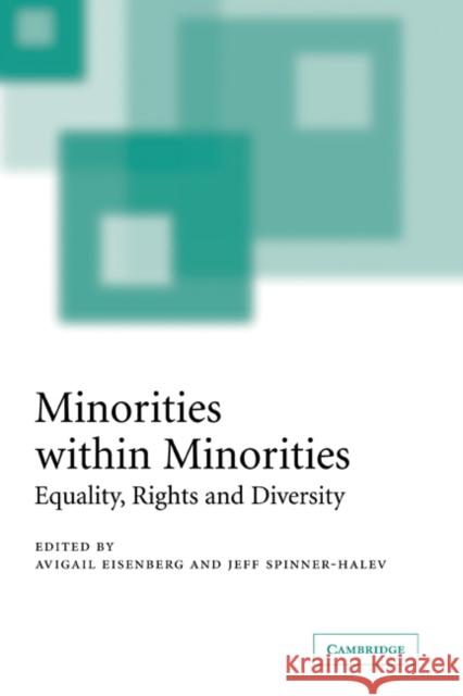 Minorities Within Minorities: Equality, Rights and Diversity Eisenberg, Avigail 9780521843140 Cambridge University Press