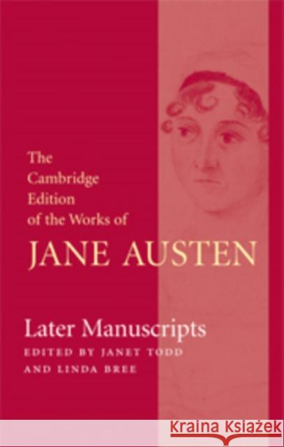 Later Manuscripts Jane Austen 9780521843485 CAMBRIDGE UNIVERSITY PRESS