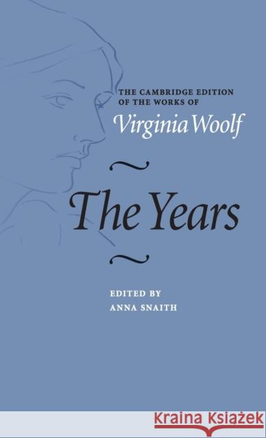 The Years Virginia Woolf 9780521845977 0