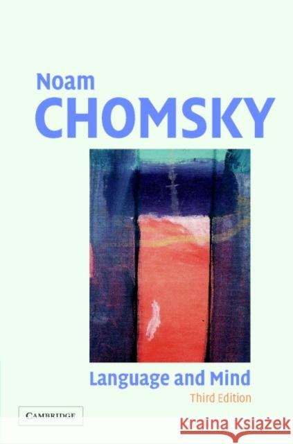 Language and Mind Noam Chomsky 9780521858199 Cambridge University Press