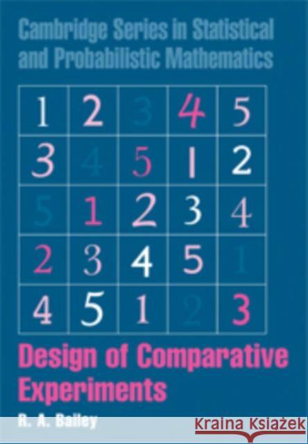 Design of Comparative Experiments R. A. Bailey 9780521865067 Cambridge University Press