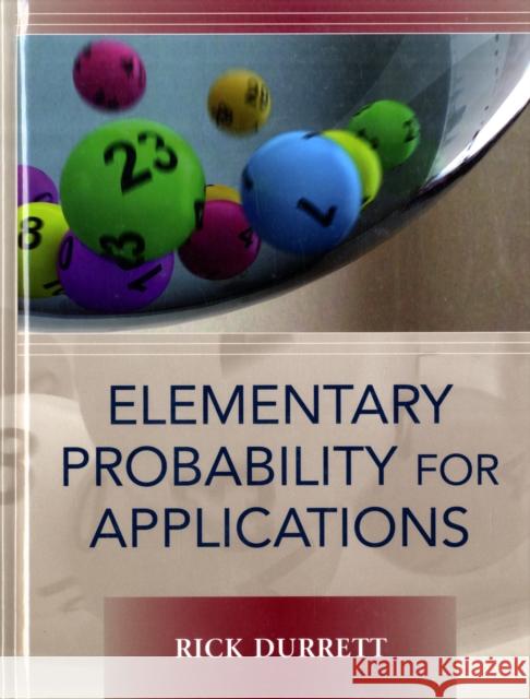 Elementary Probability for Applications Richard Durrett 9780521867566 Cambridge University Press
