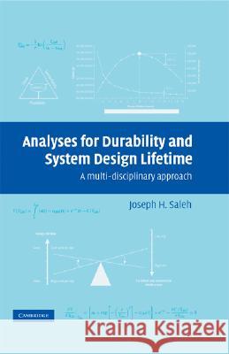 Analyses Durab Sys Design Lifetime Saleh, Joseph H. 9780521867894 Cambridge University Press