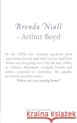 On Arthur Boyd Brenda Niall   9780522851946