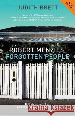 Robert Menzies' Forgotten People  9780522853919 Melbourne University Press