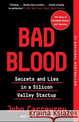 Bad Blood John Carreyrou 9780525431992 Knopf Doubleday Publishing Group