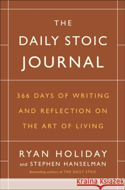 Daily Stoic Journal Stephen Hanselman 9780525534396