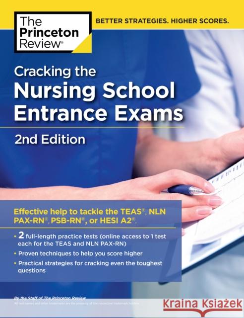 Cracking the Nursing School Entrance Exams Princeton Review 9780525567578 Princeton Review