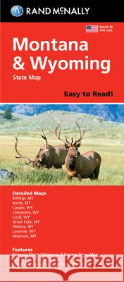 Rand McNally Easy to Read Folded Map: Montana/Wyoming State Map Rand McNally 9780528024566 Rand McNally