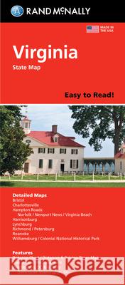 Rand McNally Easy to Read Folded Map: Virginia State Map Rand McNally 9780528025143