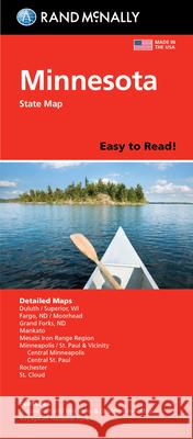 Rand McNally Easy to Read: Minnesota State Map Rand McNally 9780528025839