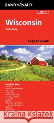 Rand McNally Easy to Read: Wisconsin State Map Rand McNally 9780528027956