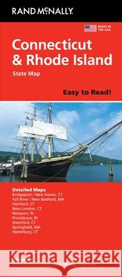Rand McNally Easy to Read: Connecticut, Rhode Island State Map Rand McNally 9780528028441