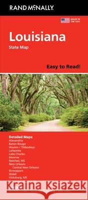 Rand McNally Easy to Read: Louisiana State Map Rand McNally 9780528028632