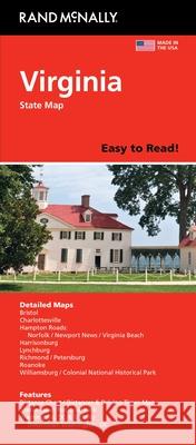 Rand McNally Easy to Read: Virginia State Map Rand McNally 9780528028700