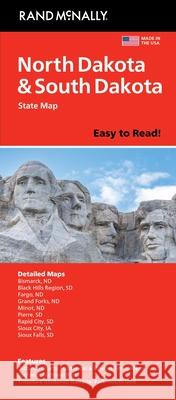 Rand McNally Easy to Read: North Dakota, South Dakota State Map Rand McNally 9780528028984